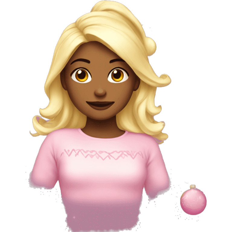 Girly christmas emoji