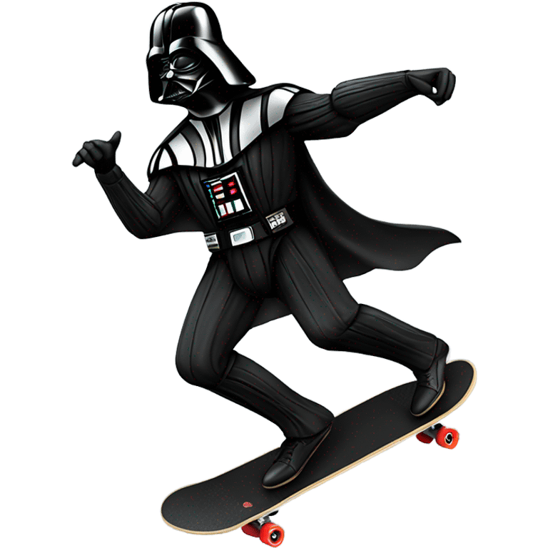 darth vader doing a kickflip emoji