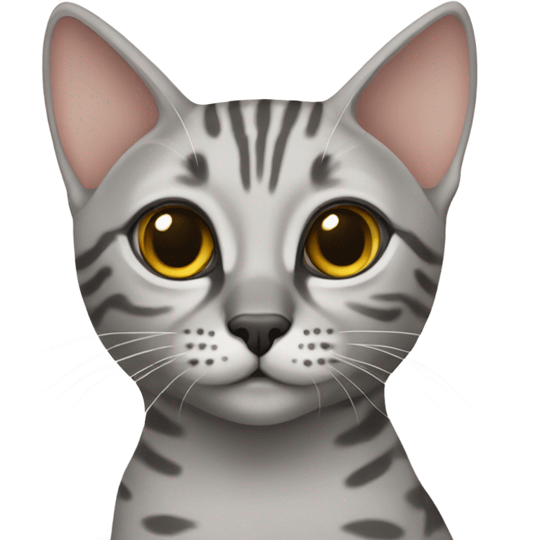 Egyptian Mau kitty emoji