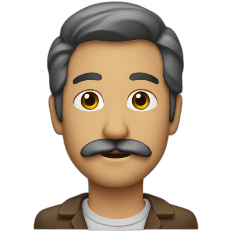 A Gulf man with a mustache and beard emoji