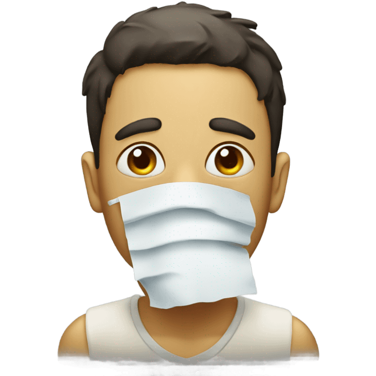 Sick with stuffed nose emoji