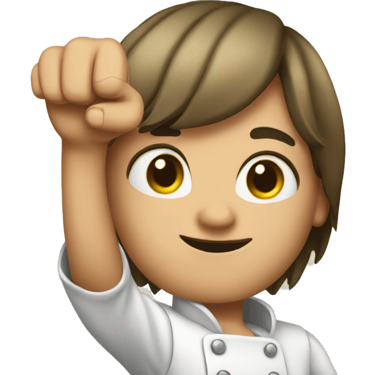 pointing to kitchen emoji