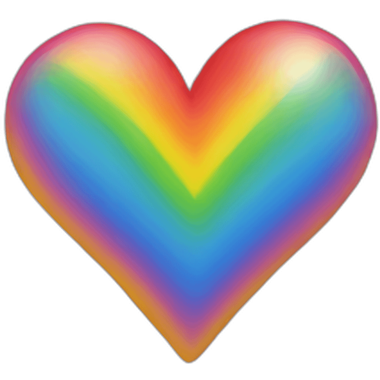 Rainbow heart emoji