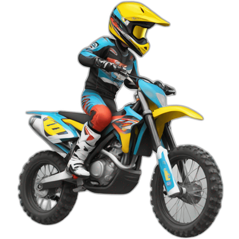 Moto cross emoji