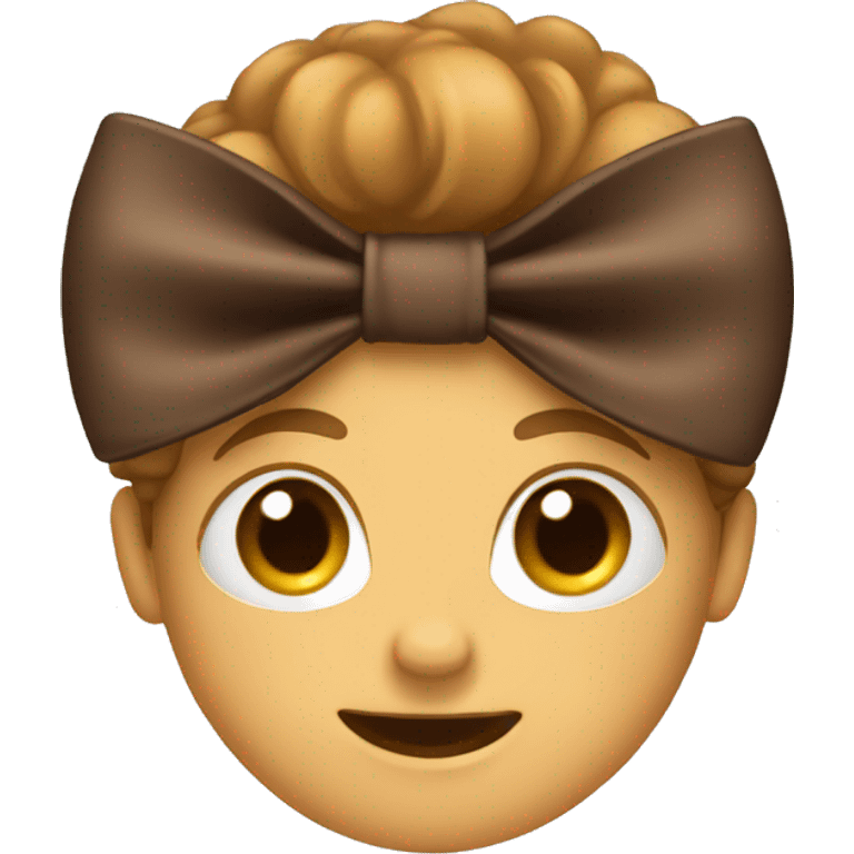 brown bow emoji