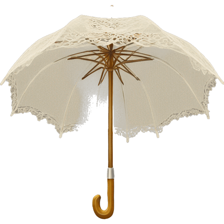 vintage lace umbrella emoji