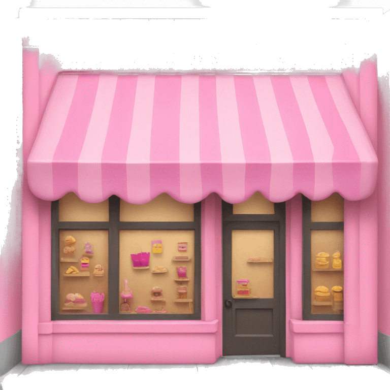 pink storefront emoji