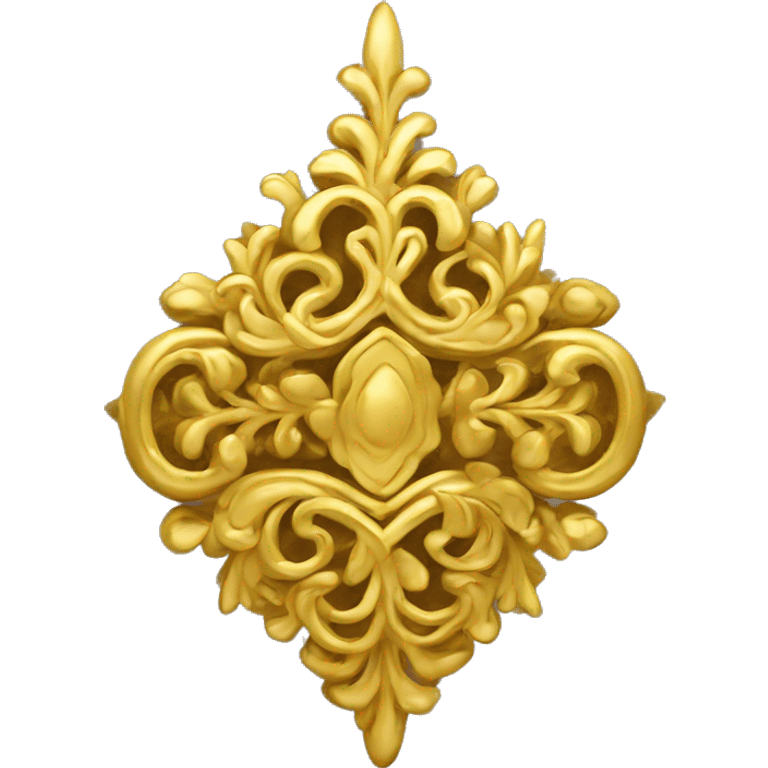 Thai traditional golden ornament emoji