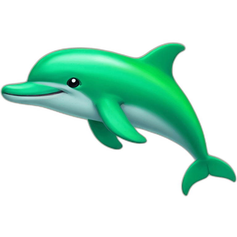 Green dolphin emoji