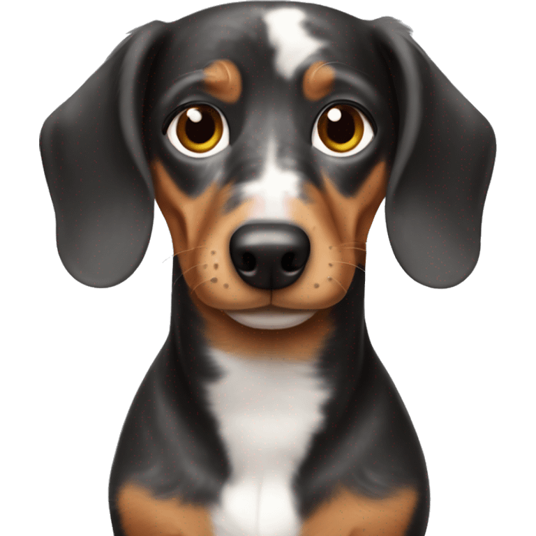 Dachshund merle emoji emoji