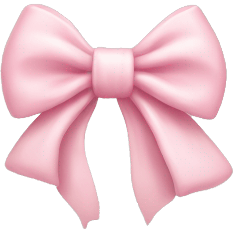 Light pink rapana with bow emoji