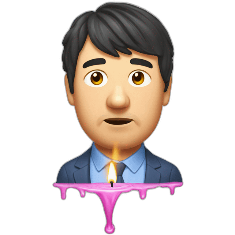 Graham Linehan candle melting emoji