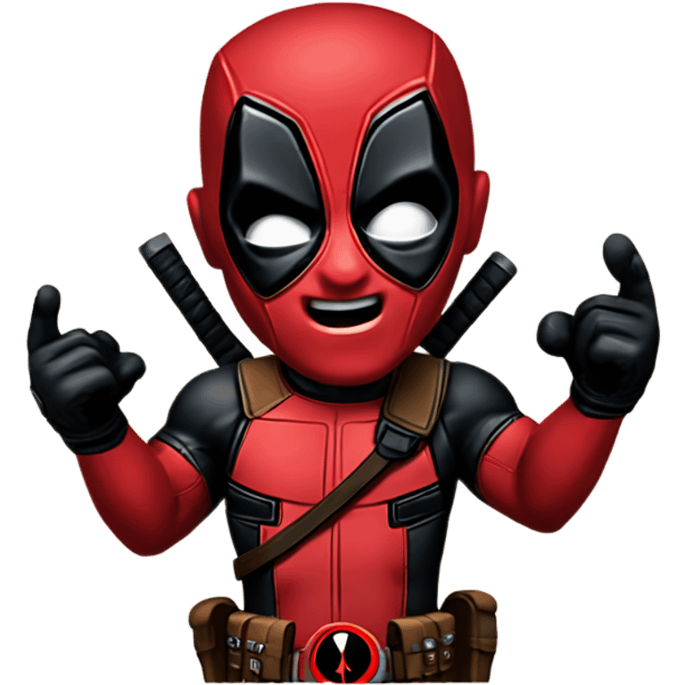 Deadpool excited emoji