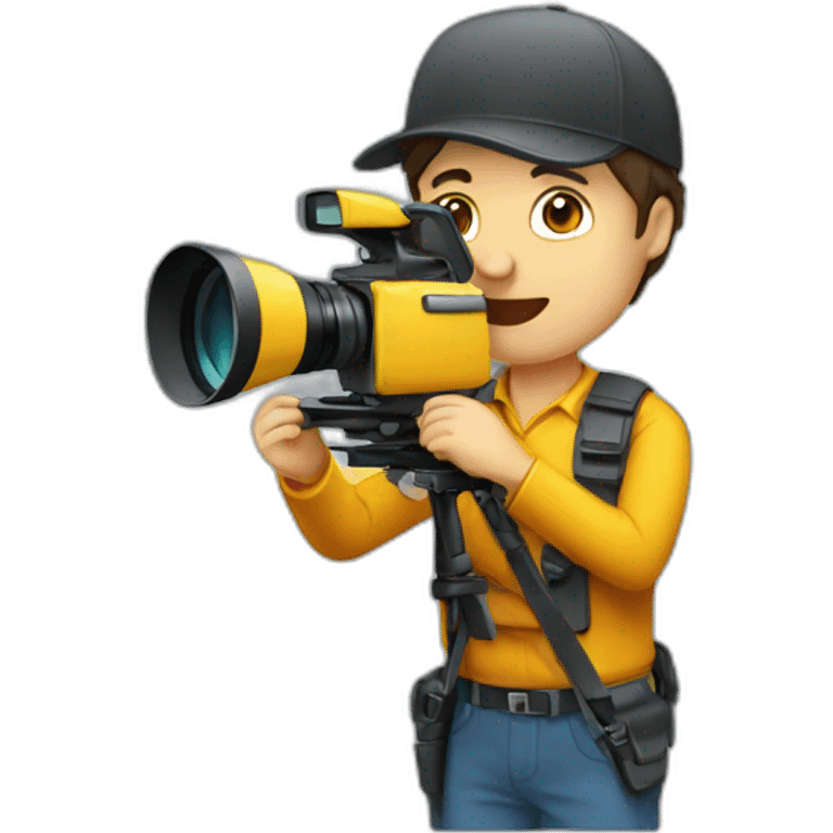 Mobile cameraman emoji