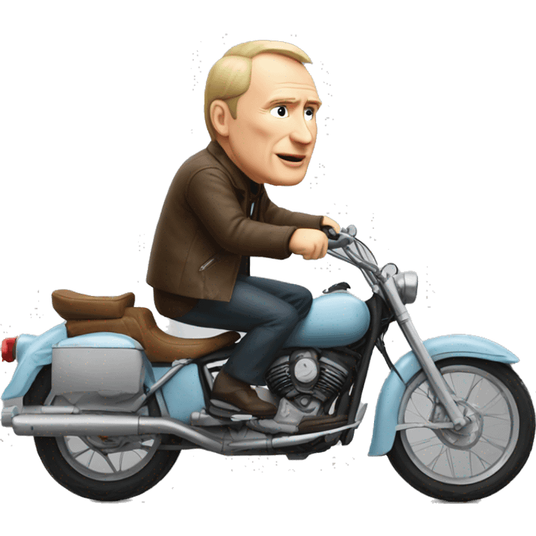 Vladimir poutine on a bike emoji