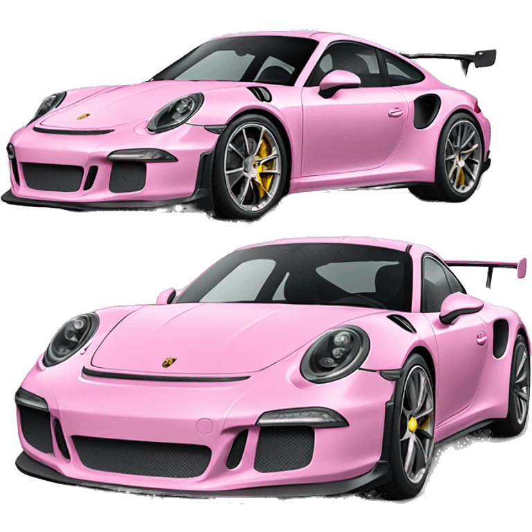 Pink with white trim Porsche gt3 emoji