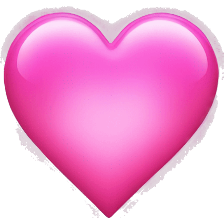 Pink glowing heart emoji