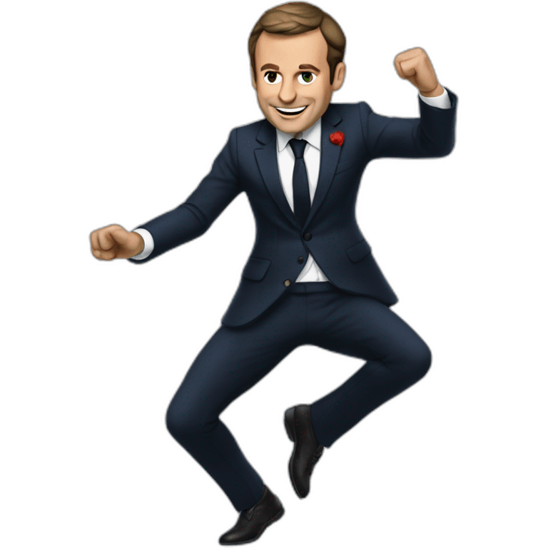 Macron dancing tektonik emoji