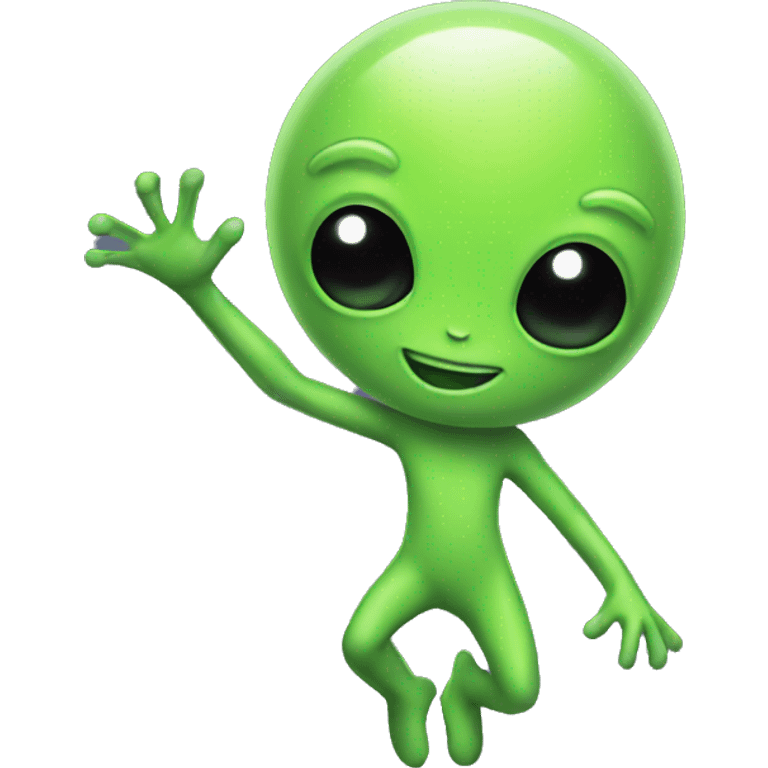 cute alien dance emoji