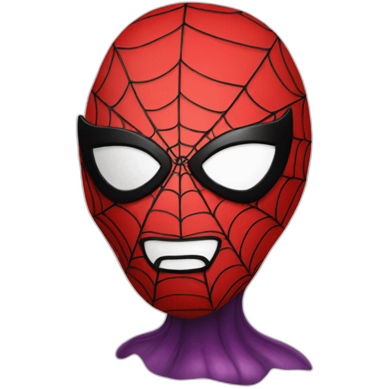 Spiderman eggplant  emoji