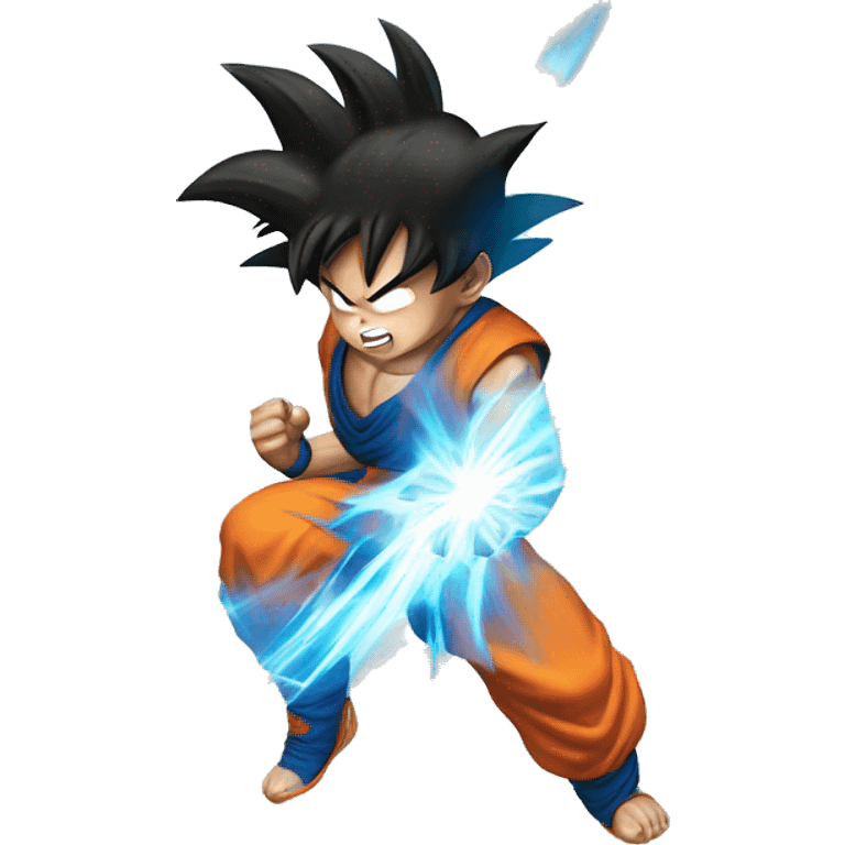 Goku using kamehameha emoji