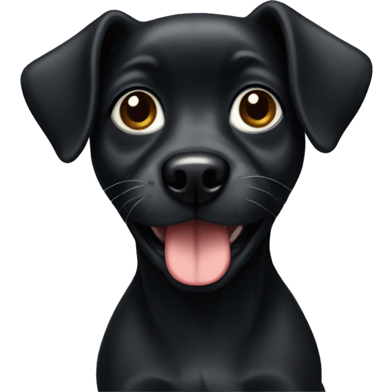 Small black dog  emoji