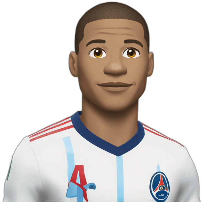 mbappé trois à zéro emoji