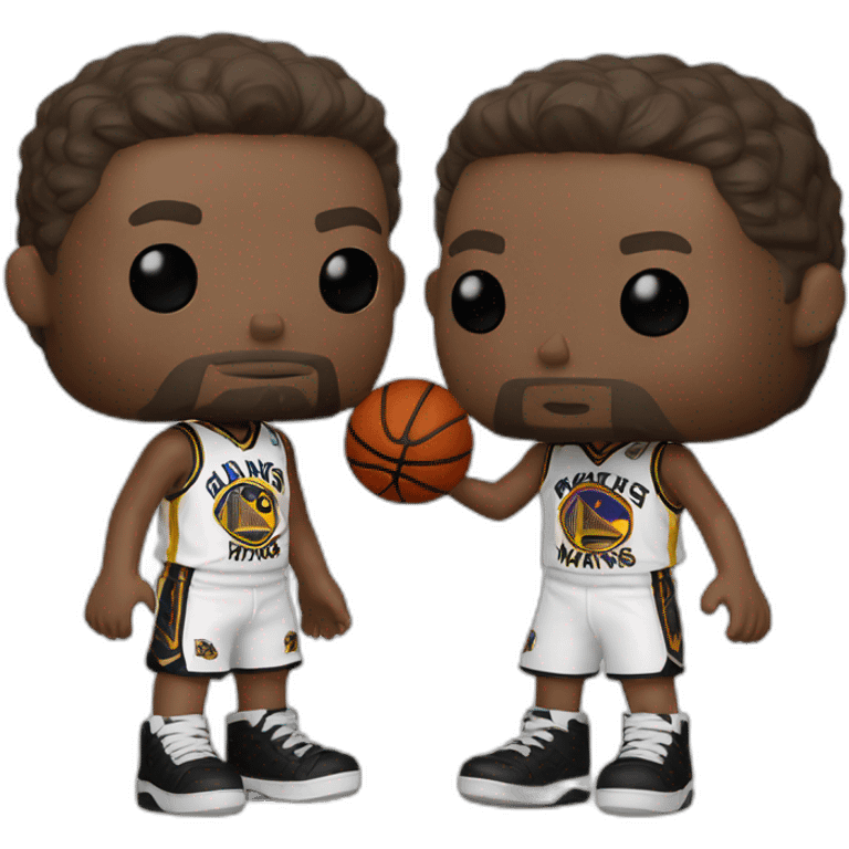 Funko Basketball kid with hawks legend in a white Jersey emoji