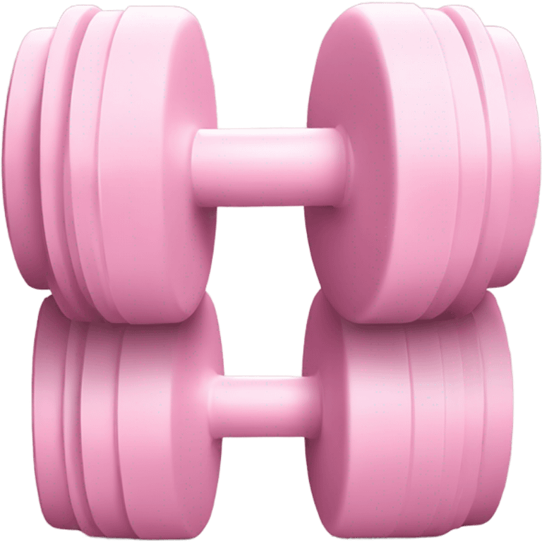 A Soft Light Pink dumbell  emoji