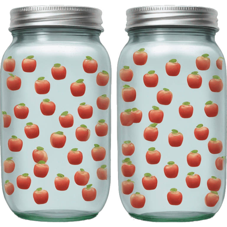 jam jar with apple logo on front emoji