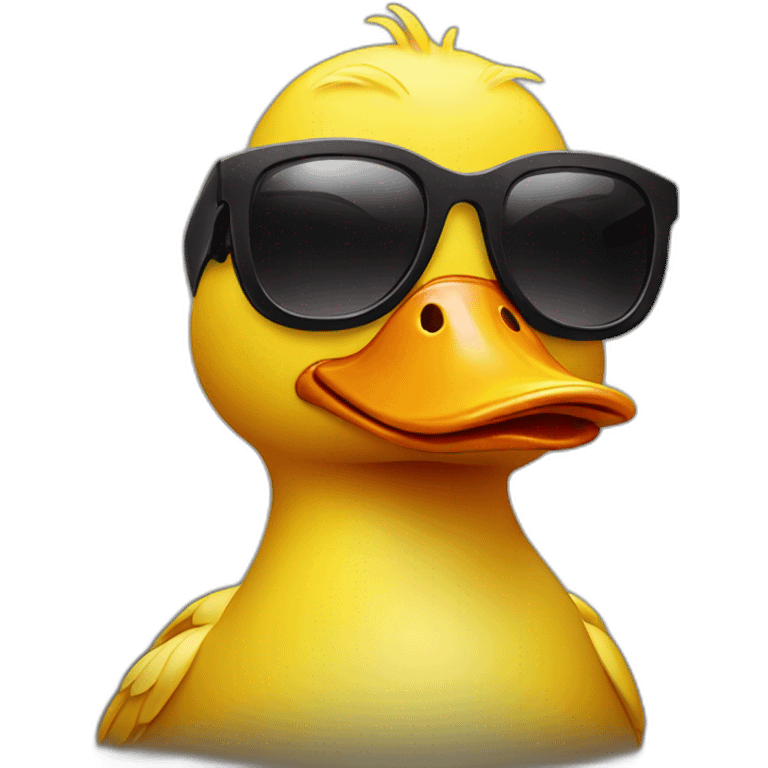 duck with sunglasses emoji