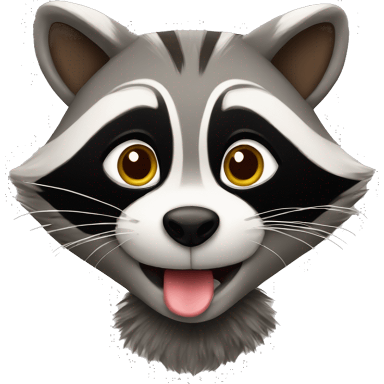 Raccoon birthday emoji