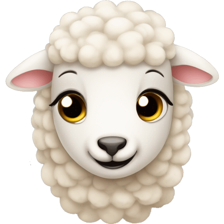 Sweet cryibg Baby Sheep  emoji