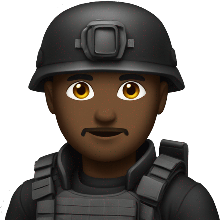 black Tactical gear only emoji