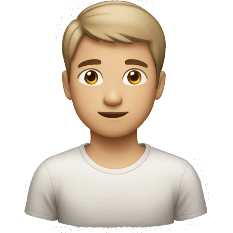 A boy with short hairs   emoji