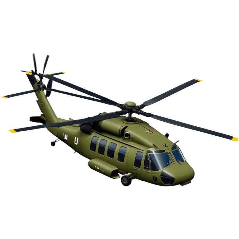 Sikorsky UH-60 Black Hawk - Sikorsky (Model Year: 2022) (Iconic colour: Olive green) emoji