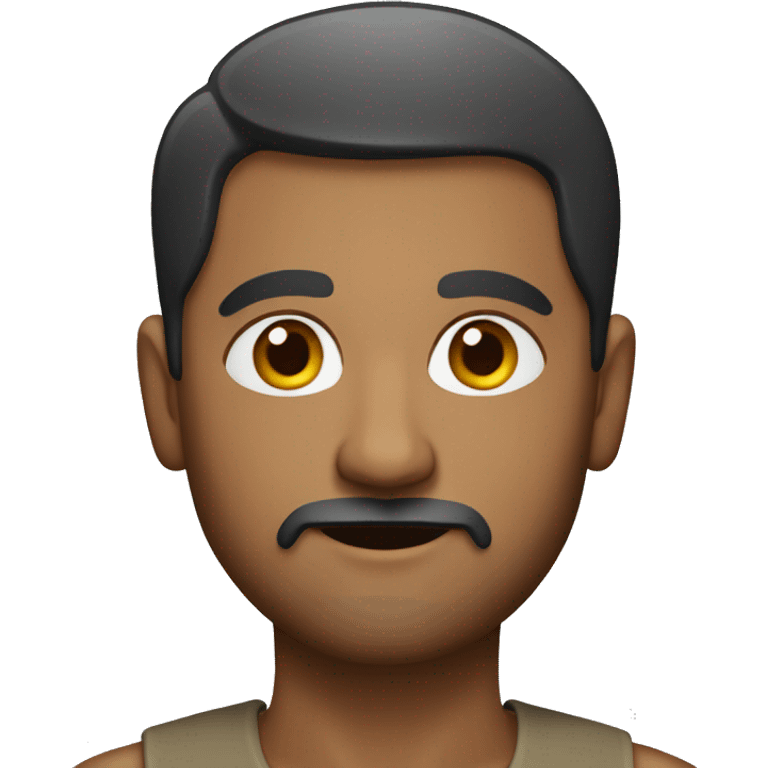 An Indian man with a goatee and short hair  emoji