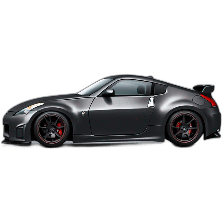 Dark grey nismo 350z drifting emoji