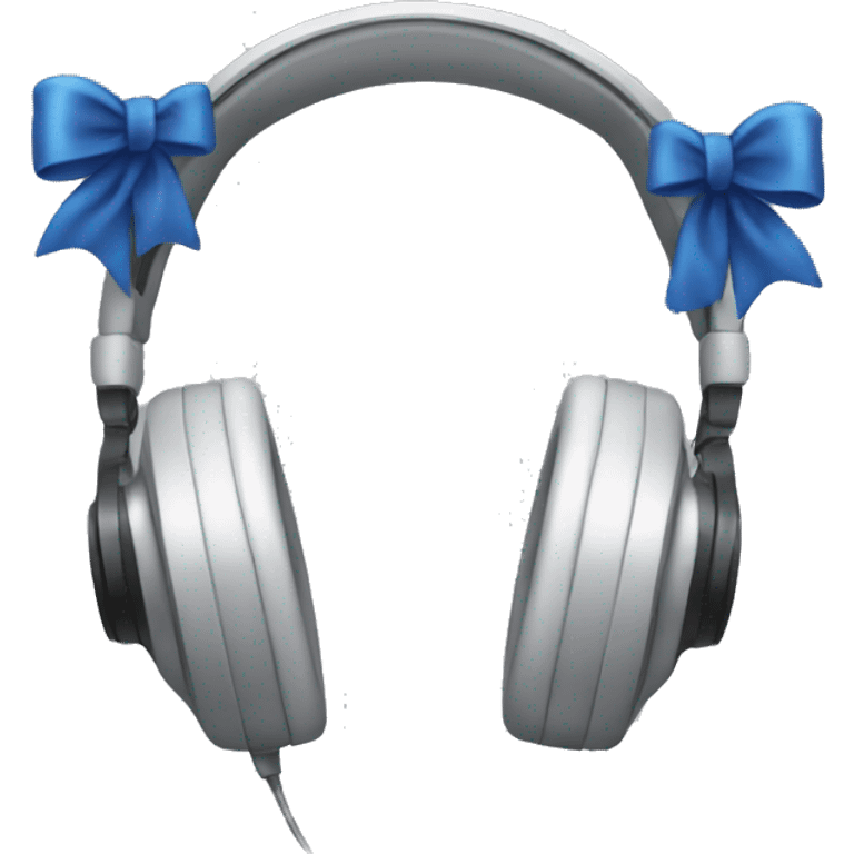 Headphones with bows emoji