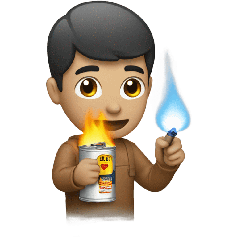 lighting a can emoji