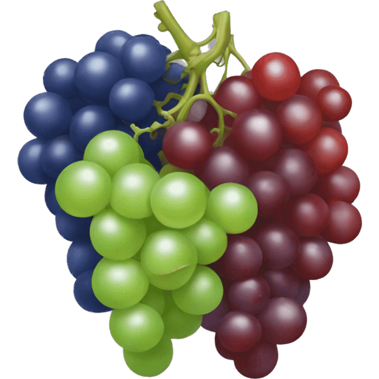 green and red and blue grapes emoji