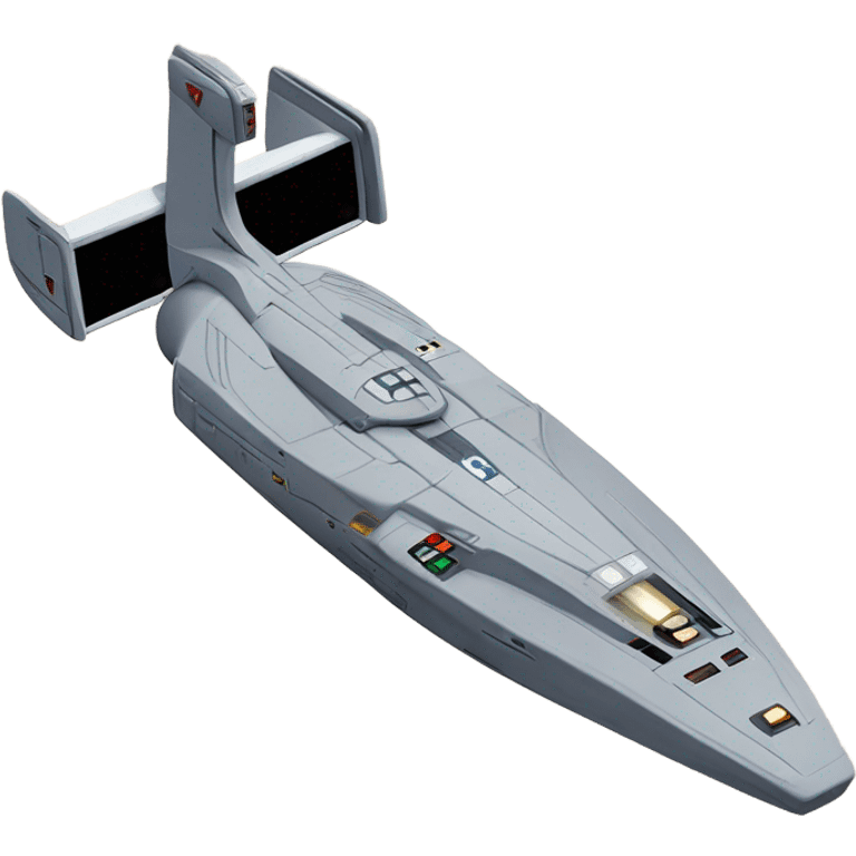 Star Trek  Enterprise ncc-1701 with 2 warp nacelles emoji