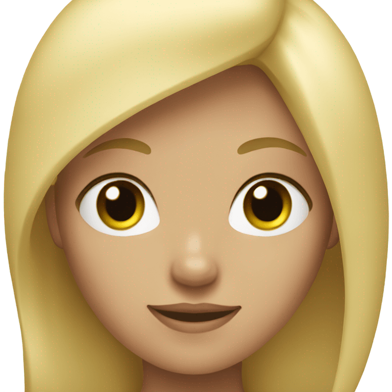 blond girl emoji