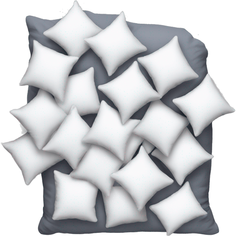 White pile of pillows  emoji