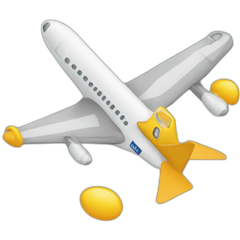 Deux tours et un avion emoji