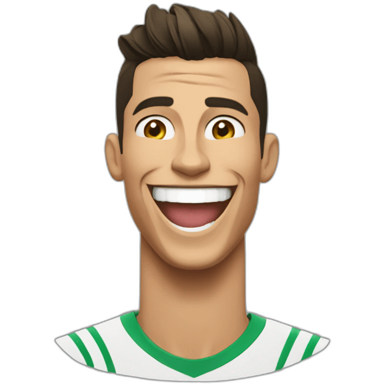 cristiano ronaldo laugh emoji