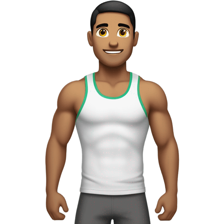 Healthy fit Latino dude emoji