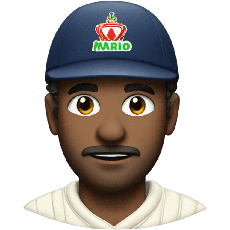 Cricketer mario emoji