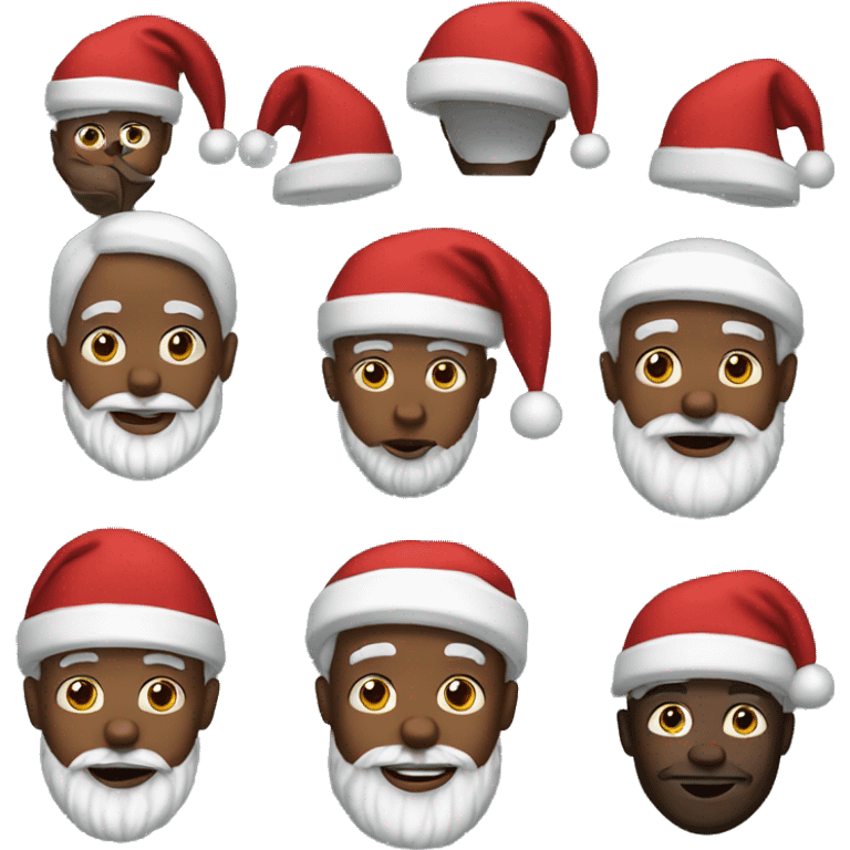 Black Santa Claus emoji