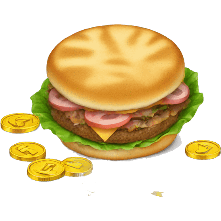 comida con monedas emoji